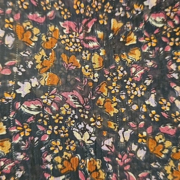 💕SANCTUARY💕 Mock Neck Georgette Maxi Dress ~ Micro-Floral Print 4 NWOT - Picture 7 of 8